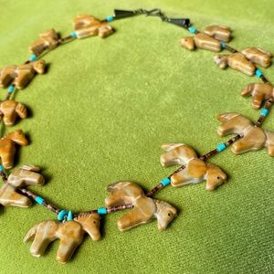 Clay & Beaded Horse Necklace
